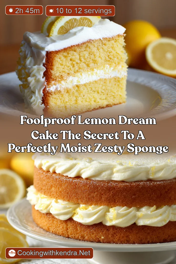 Foolproof Lemon Dream Cake The Secret to a Perfectly Moist Zesty Sponge
