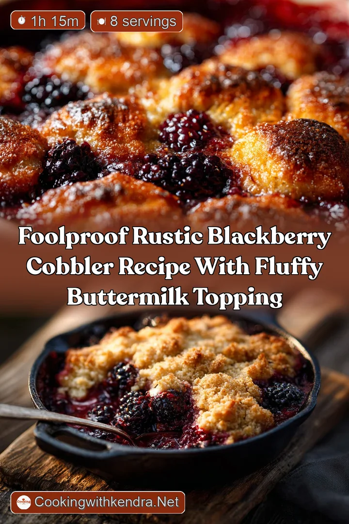 Foolproof Rustic Blackberry Cobbler Recipe with Fluffy Buttermilk Topping