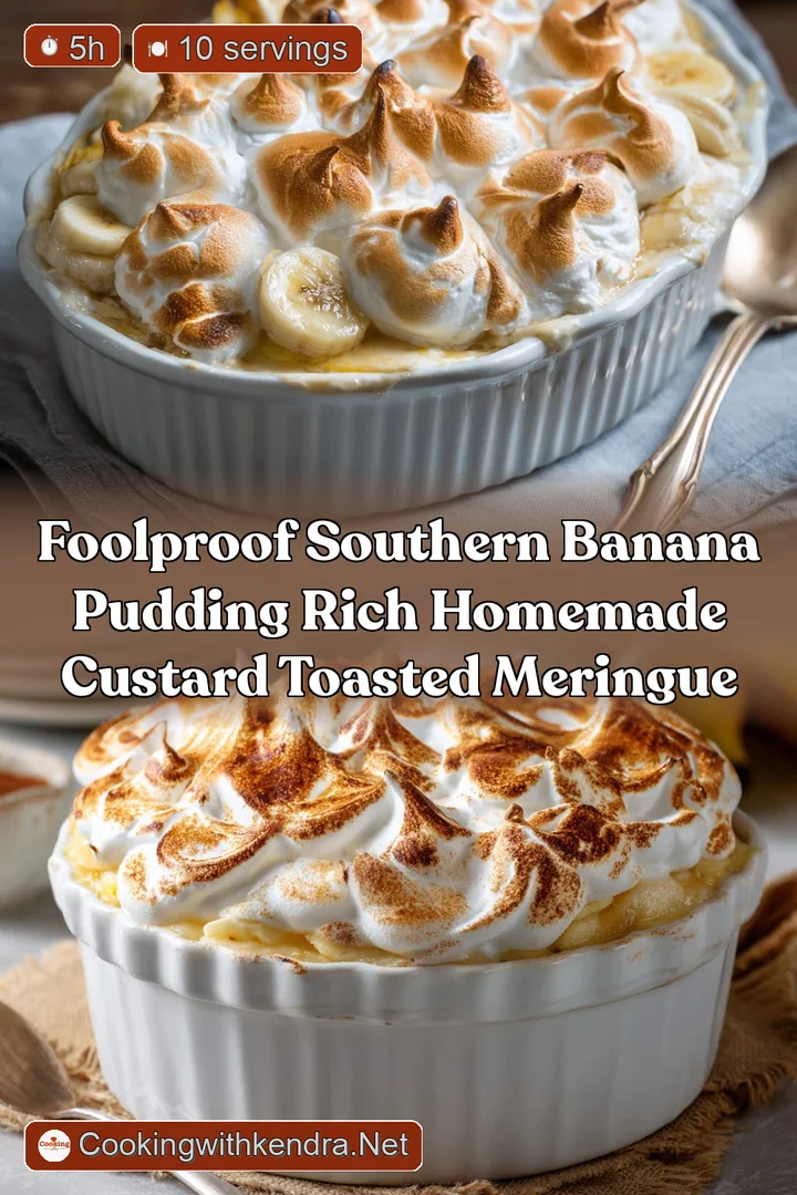 Foolproof Southern Banana Pudding Rich Homemade Custard Toasted Meringue