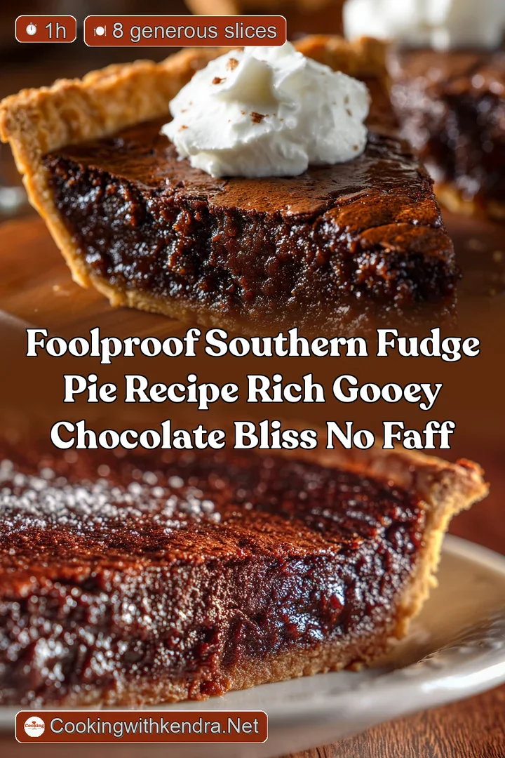 Foolproof Southern Fudge Pie Recipe Rich Gooey Chocolate Bliss No Faff