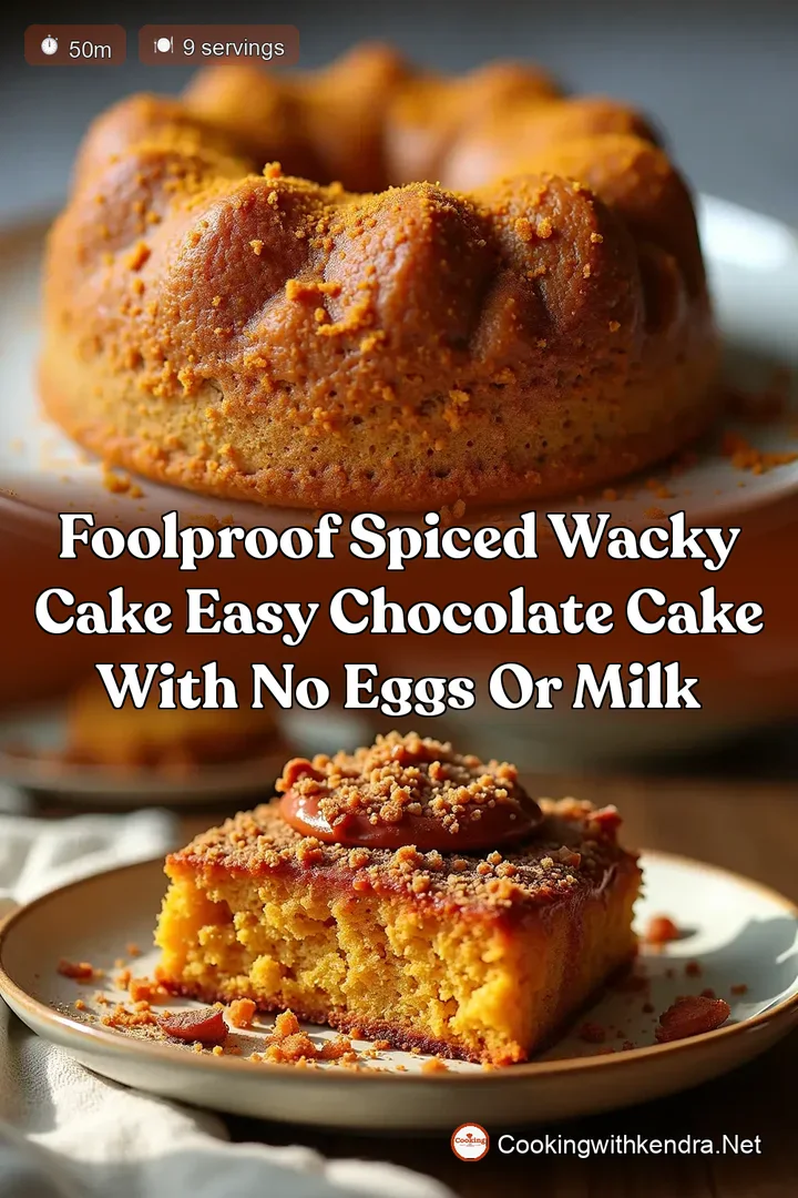 Foolproof Spiced Wacky Cake Easy Chocolate Cake with No Eggs or Milk