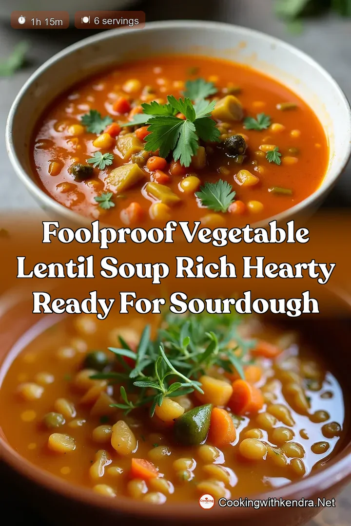 Foolproof Vegetable Lentil Soup Rich Hearty Ready for Sourdough