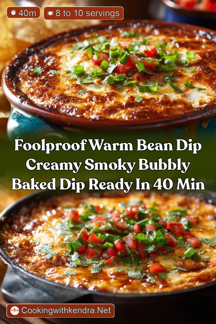 Foolproof Warm Bean Dip Creamy Smoky Bubbly Baked Dip Ready in 40 Min