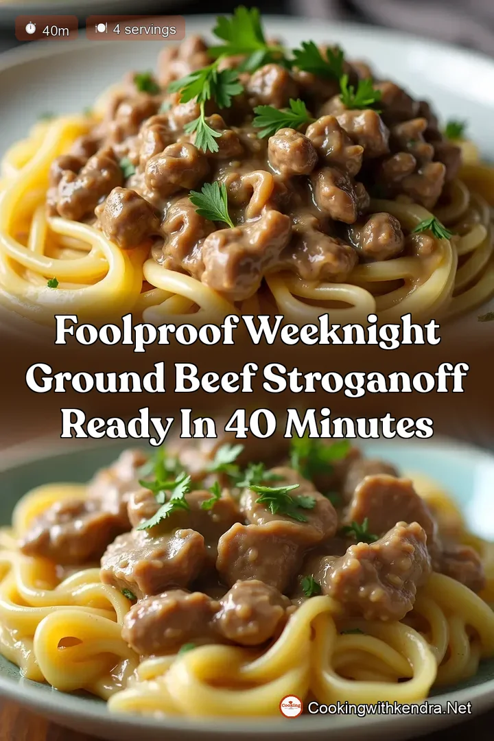 Foolproof Weeknight Ground Beef Stroganoff Ready in 40 Minutes