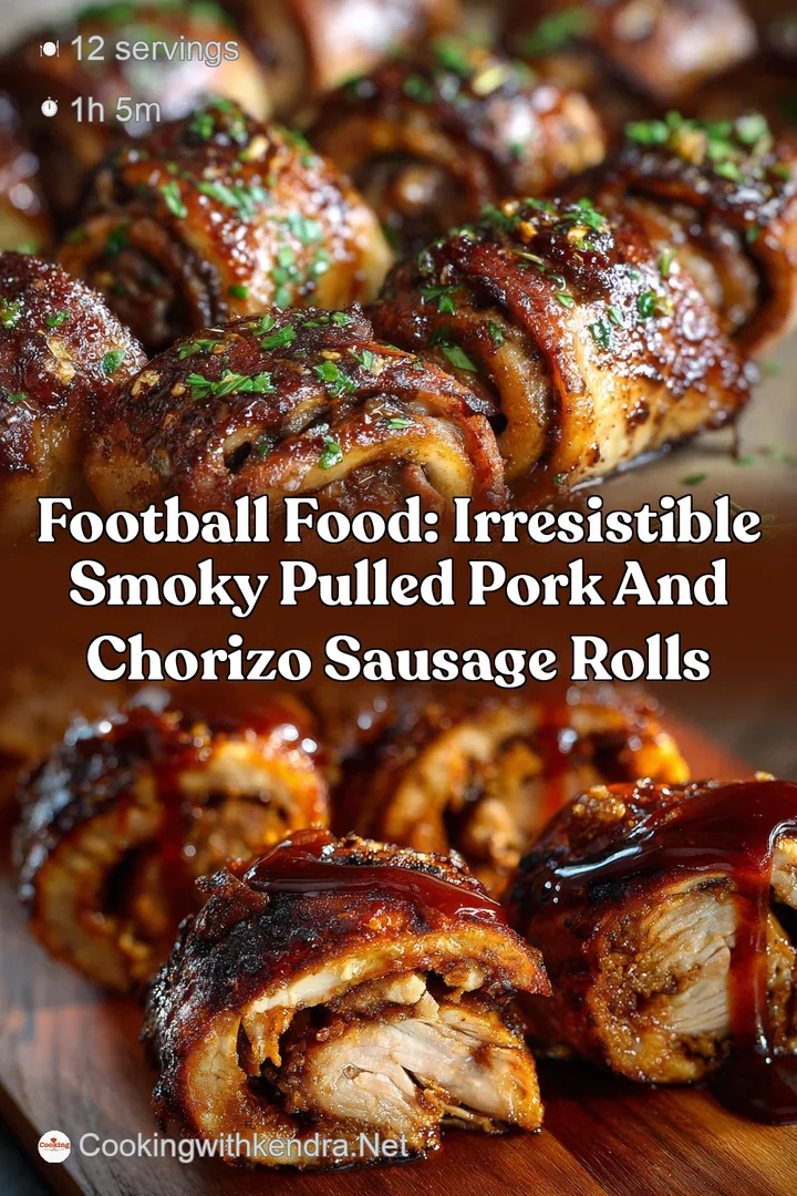 Football Food: Irresistible Smoky Pulled Pork and Chorizo Sausage Rolls