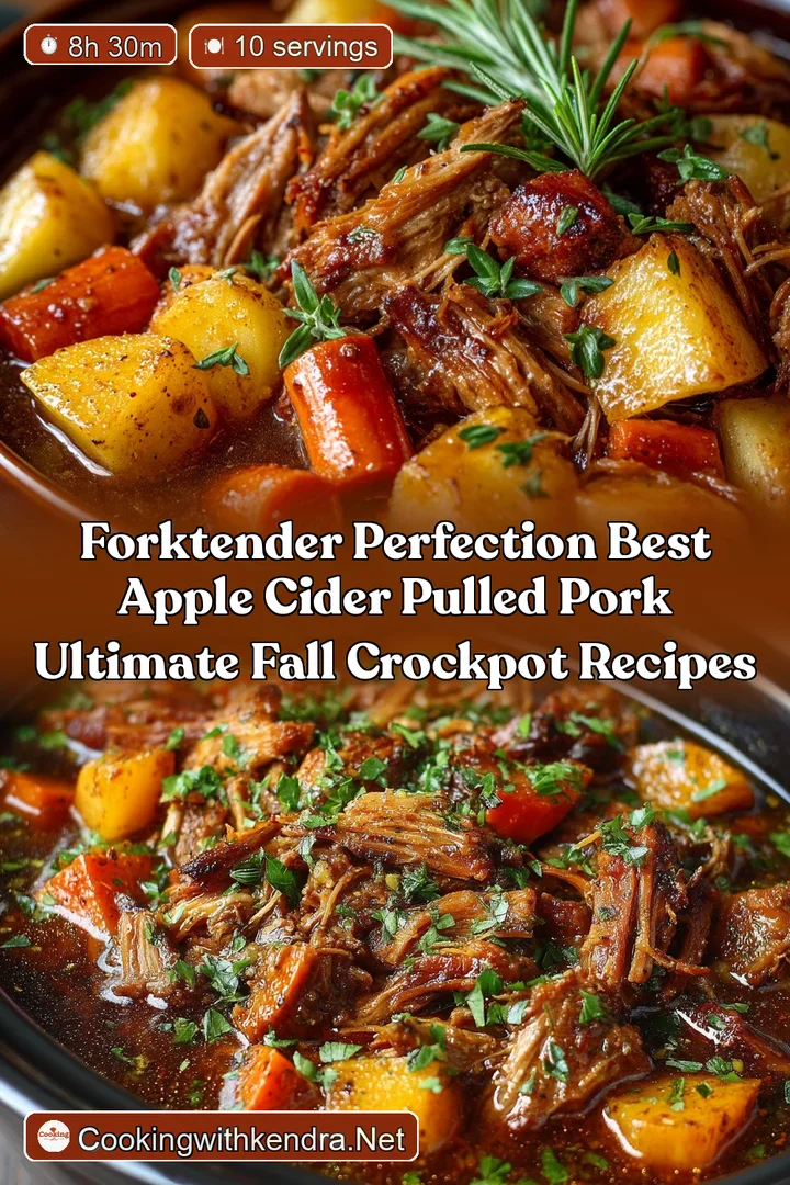 ForkTender Perfection Best Apple Cider Pulled Pork Ultimate Fall Crockpot Recipes
