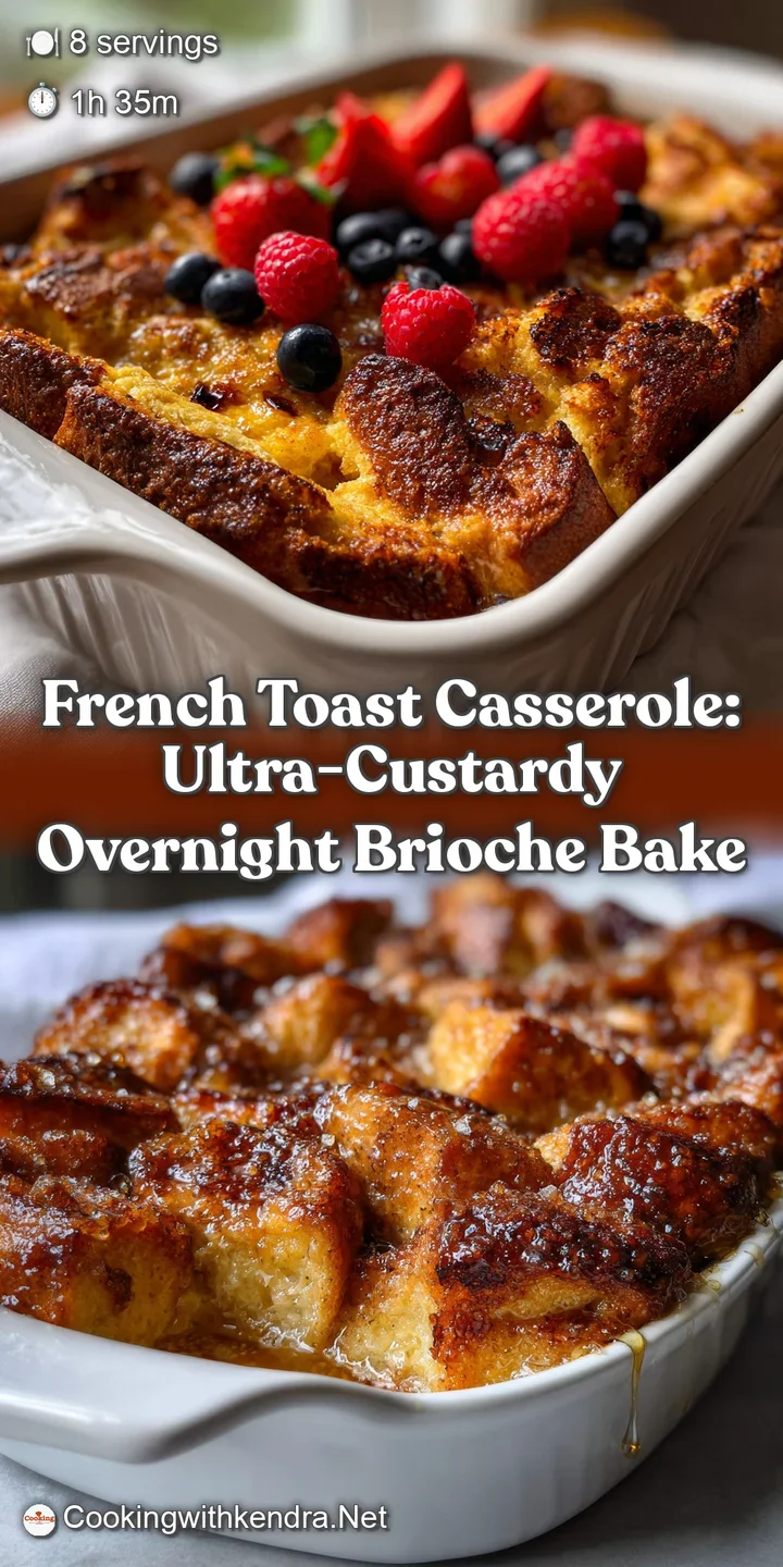 French Toast Casserole: Ultra-Custardy Overnight Brioche Bake