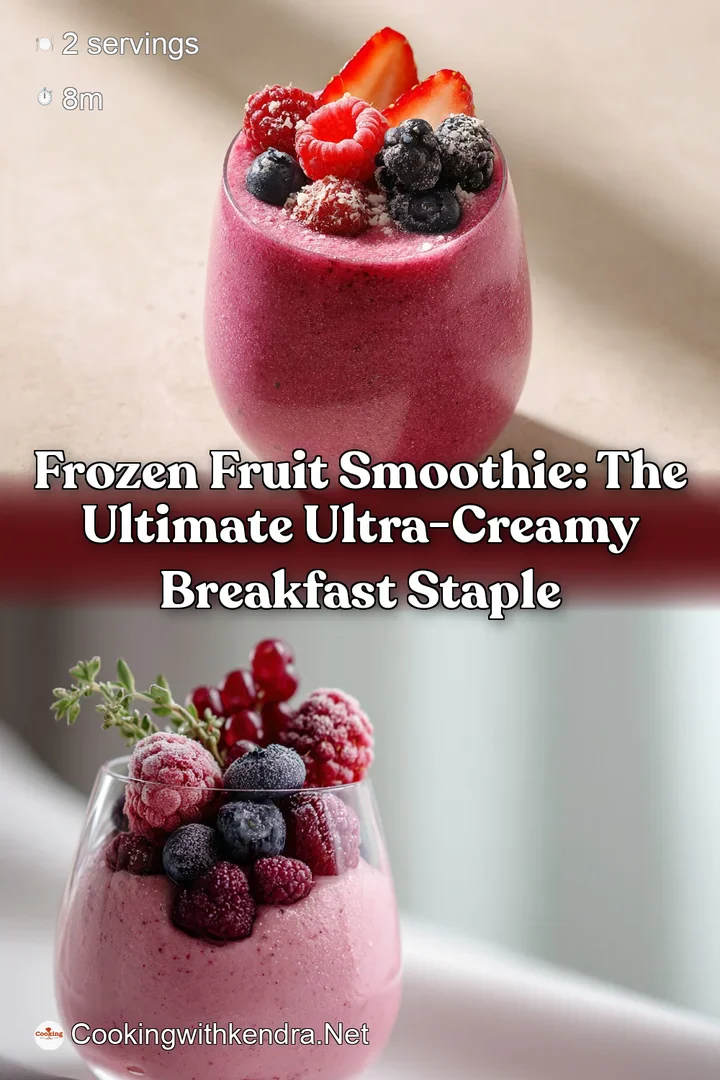 Frozen Fruit Smoothie: The Ultimate Ultra-Creamy Breakfast Staple