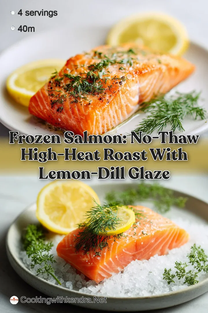 Frozen Salmon: No-Thaw High-Heat Roast with Lemon-Dill Glaze