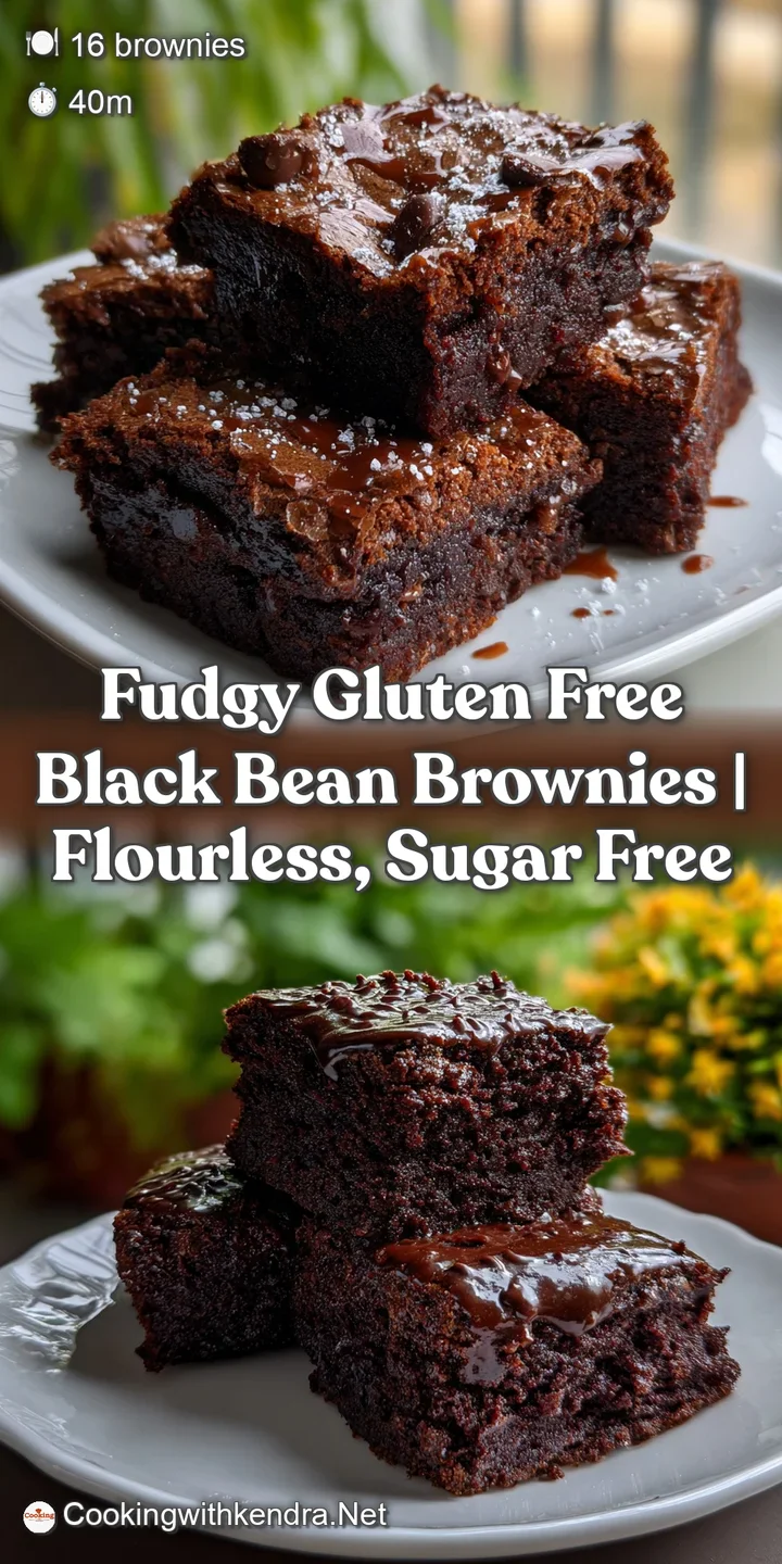 Fudgy Gluten Free Black Bean Brownies | Flourless Sugar Free