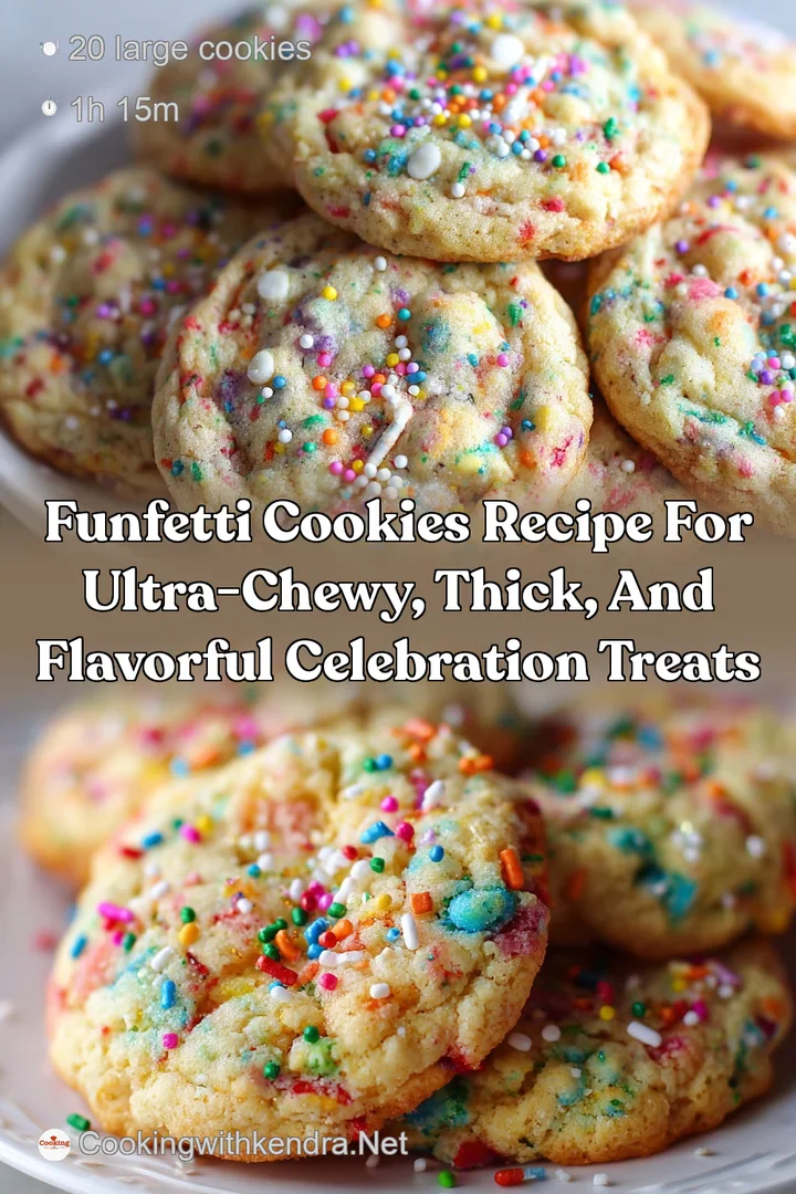 Funfetti Cookies Recipe for Ultra-Chewy Thick and Flavorful Celebration Treats