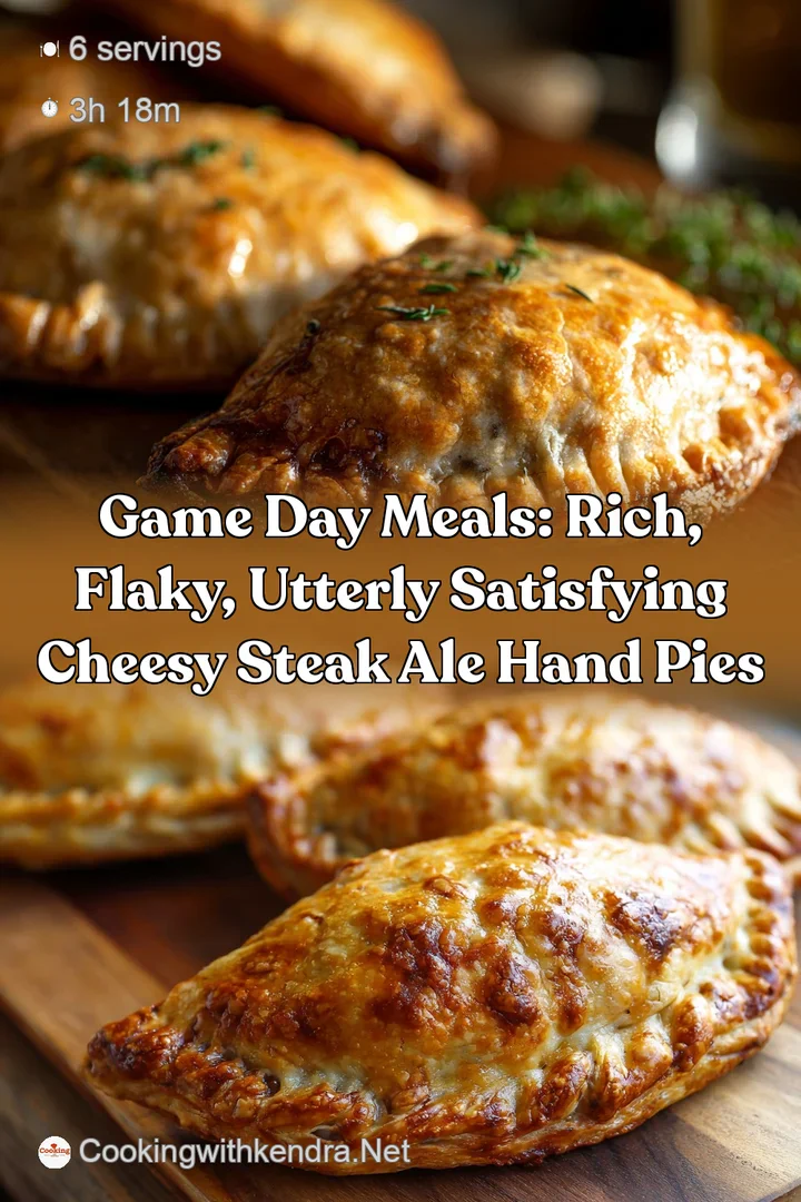 Game Day Meals: Rich Flaky Utterly Satisfying Cheesy Steak Ale Hand Pies
