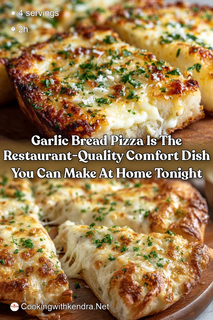 Garlic Bread Pizza is the restaurant-quality comfort dish you can make at home tonight