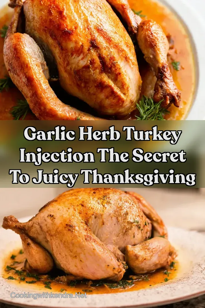 Garlic Herb Turkey Injection The Secret to Juicy Thanksgiving : PIN FOR LATER Garlic Herb Turkey Injection The Secret to Juicy Thanksgiving