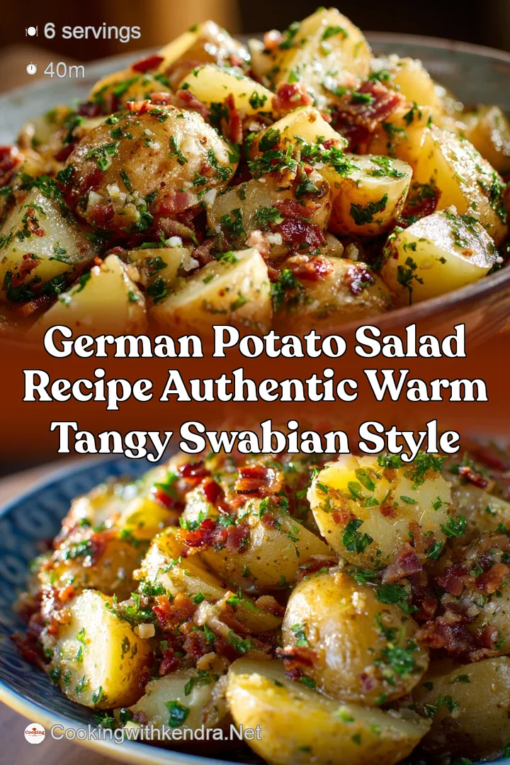 German Potato Salad Recipe Authentic Warm Tangy Swabian Style