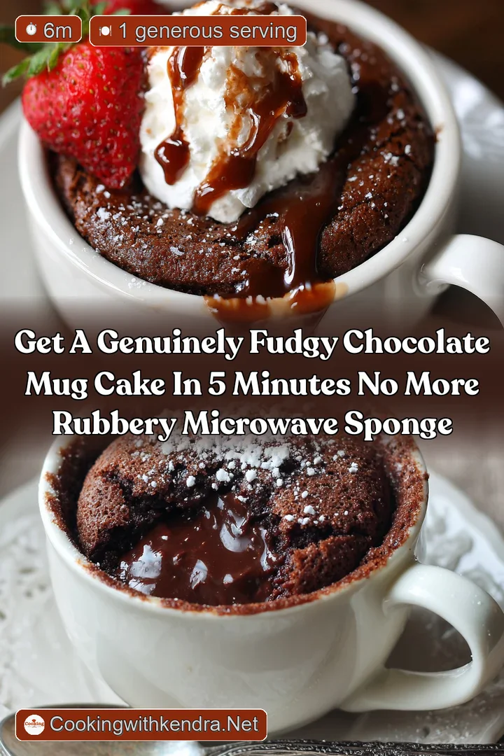 Get a Genuinely Fudgy Chocolate Mug Cake in 5 Minutes No More Rubbery Microwave Sponge