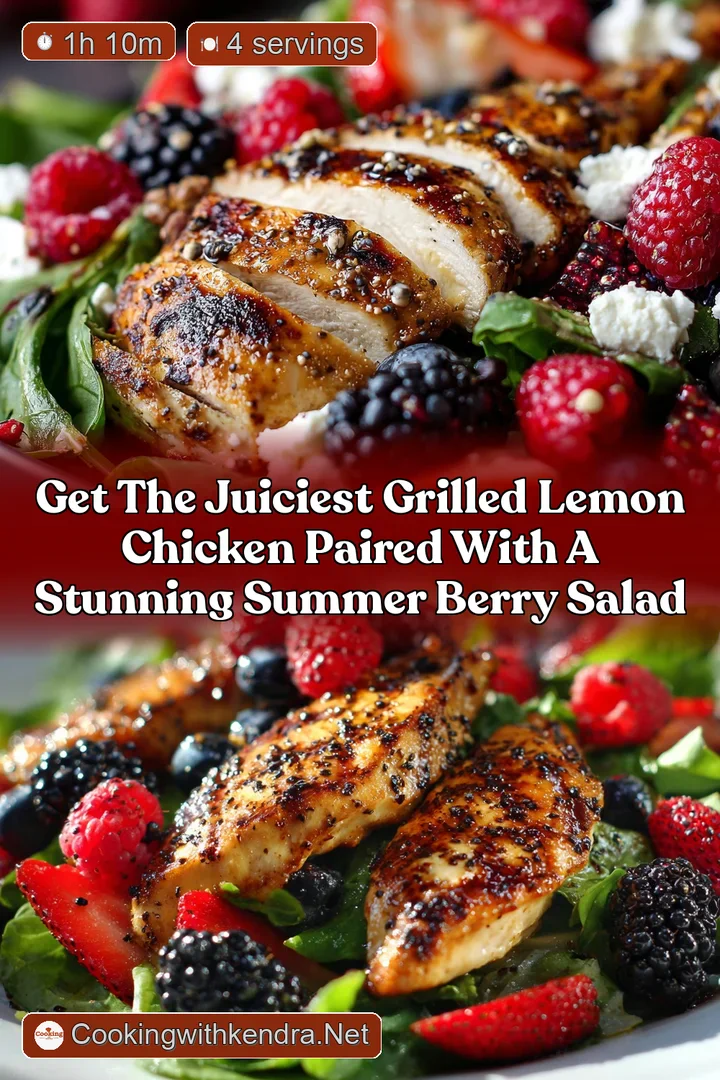 Get the Juiciest Grilled Lemon Chicken Paired with a Stunning Summer Berry Salad