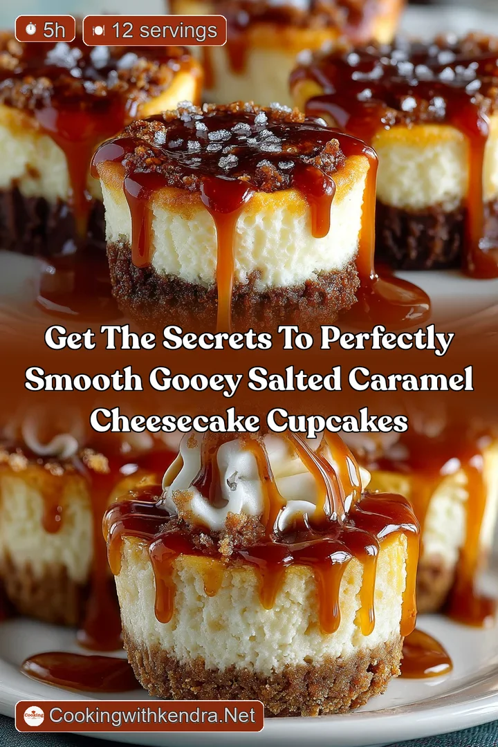 Get the secrets to perfectly smooth gooey Salted Caramel Cheesecake Cupcakes
