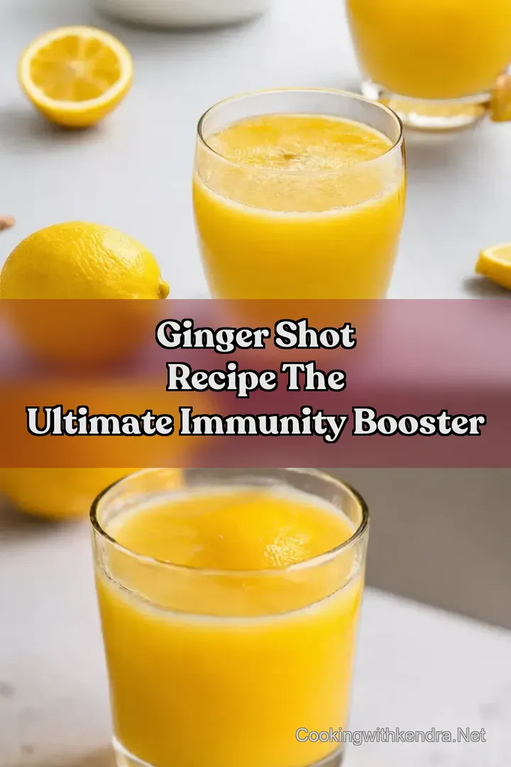 Ginger Shot Recipe The Ultimate Immunity Booster : PIN FOR LATER Ginger Shot Recipe The Ultimate Immunity Booster