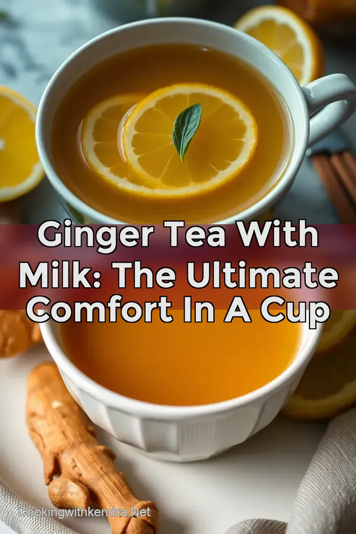 Ginger Tea With Milk: The Ultimate Comfort In A Cup