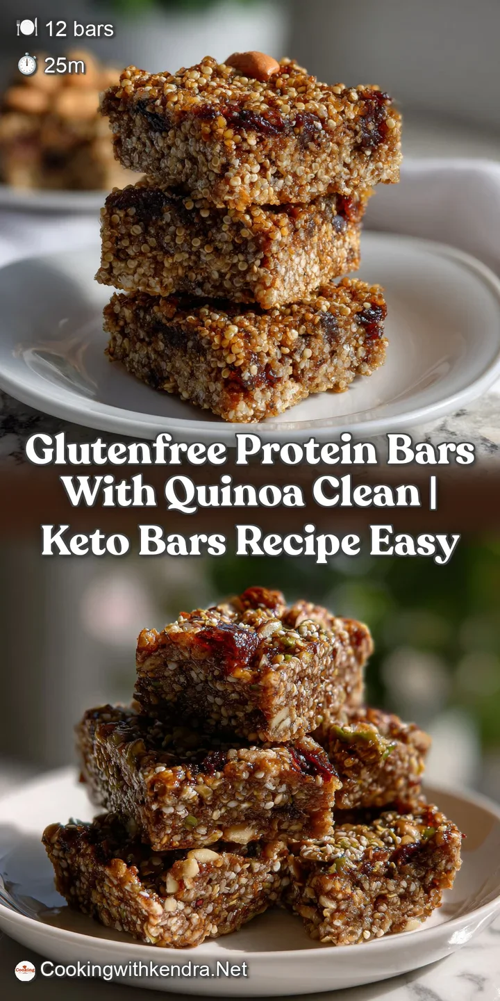 GlutenFree Protein Bars with Quinoa Clean | Keto Bars Recipe Easy