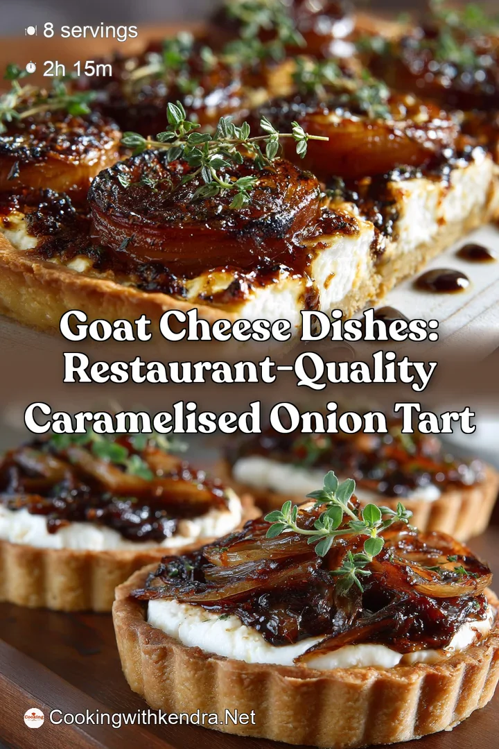 Goat Cheese Dishes: Restaurant-Quality Caramelised Onion Tart