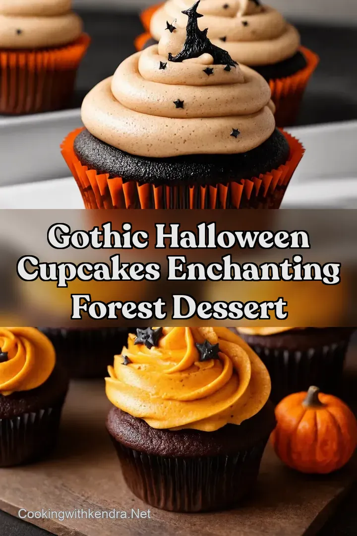 Gothic Halloween Cupcakes Enchanting Forest Dessert