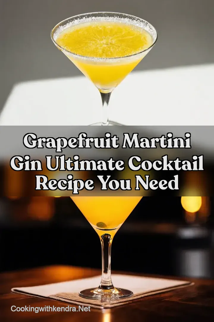 Grapefruit Martini Gin Ultimate Cocktail Recipe You Need : PIN FOR LATER Grapefruit Martini Gin Ultimate Cocktail Recipe You Need