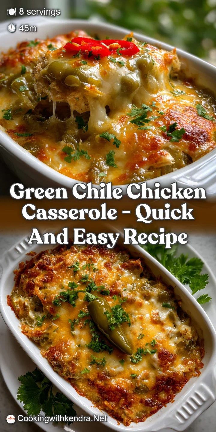Green Chile Chicken Casserole - Quick and Easy Recipe