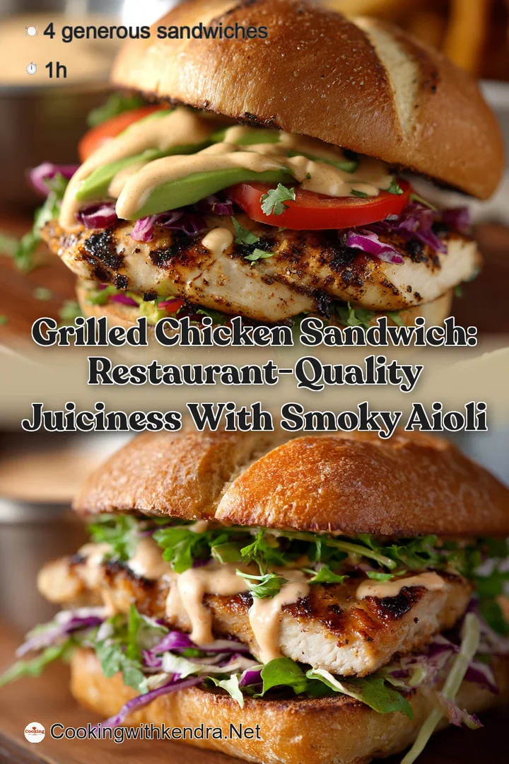 Grilled Chicken Sandwich: Restaurant-Quality Juiciness with Smoky Aioli
