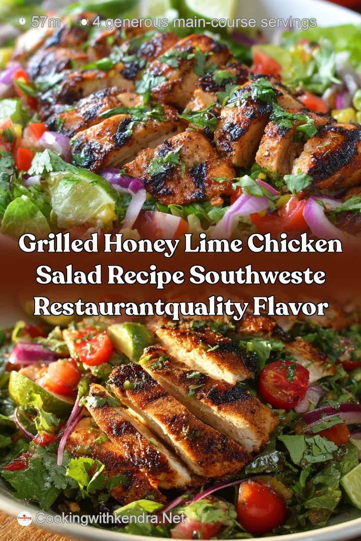 Grilled honey lime chicken salad recipe Southweste RestaurantQuality Flavor