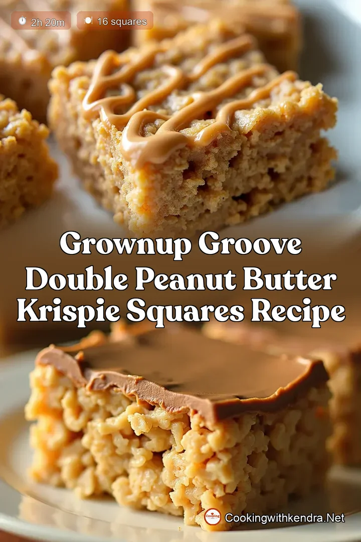 GrownUp Groove Double Peanut Butter Krispie Squares Recipe