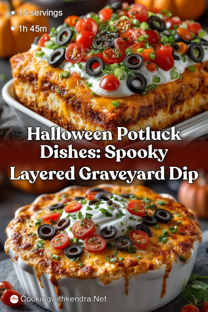 Halloween Potluck Dishes: Spooky Layered Graveyard Dip