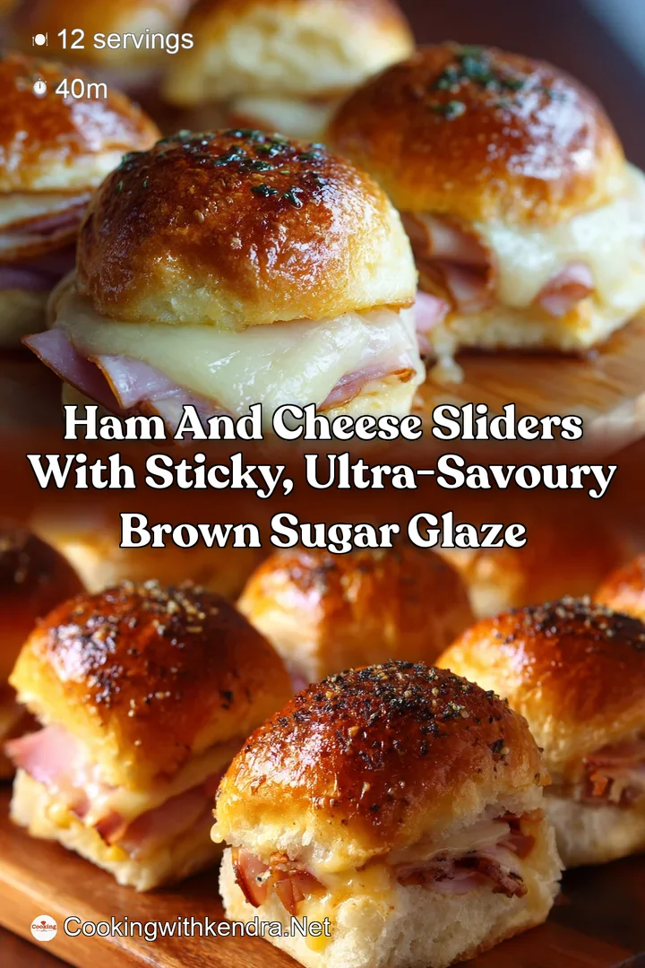 Ham and Cheese Sliders with Sticky Ultra-Savoury Brown Sugar Glaze