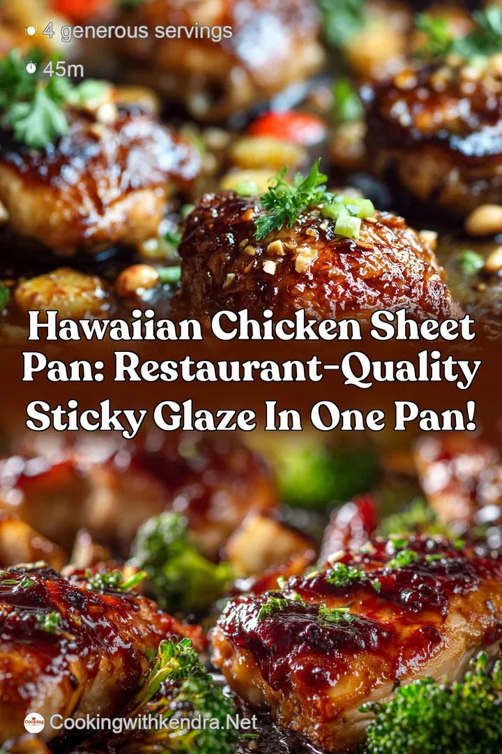 Hawaiian Chicken Sheet Pan: Restaurant-Quality Sticky Glaze in One Pan!