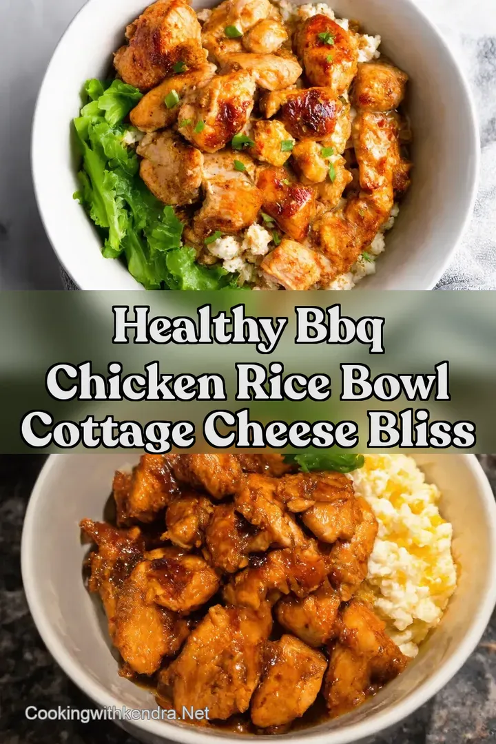 Healthy BBQ Chicken Rice Bowl Cottage Cheese Bliss