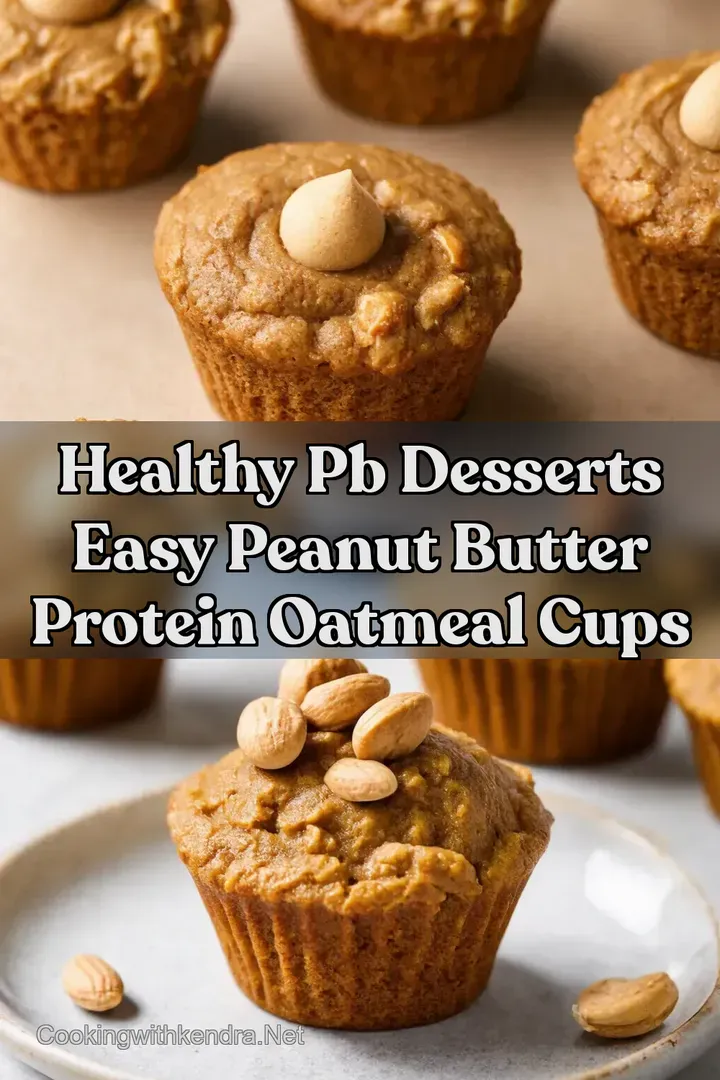 Healthy PB Desserts Easy Peanut Butter Protein Oatmeal Cups