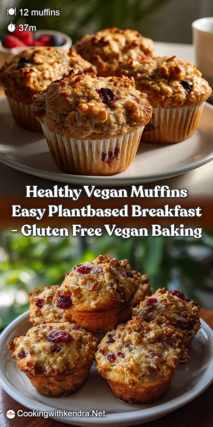 Healthy Vegan Muffins Easy PlantBased Breakfast - Gluten Free Vegan Baking