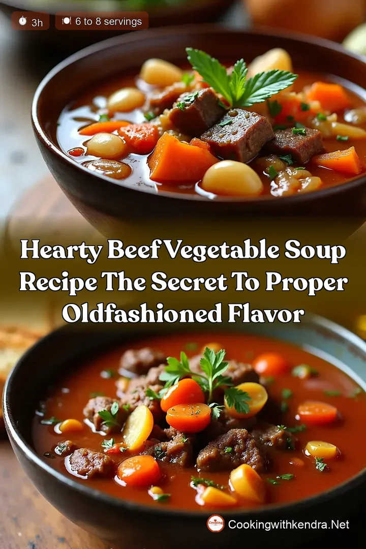 Hearty Beef Vegetable Soup Recipe The Secret to Proper OldFashioned Flavor