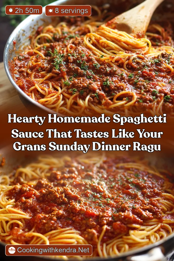 Hearty Homemade Spaghetti Sauce That Tastes Like Your Grans Sunday Dinner Ragu