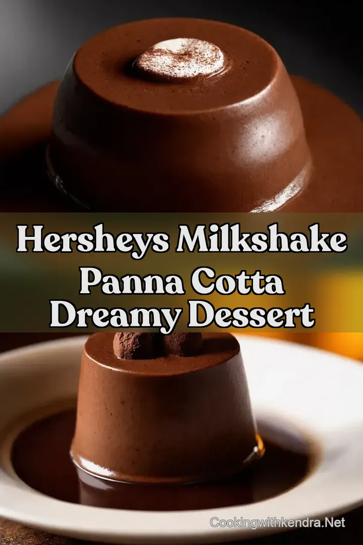 Hersheys Milkshake Panna Cotta Dreamy Dessert : PIN FOR LATER Hersheys Milkshake Panna Cotta Dreamy Dessert