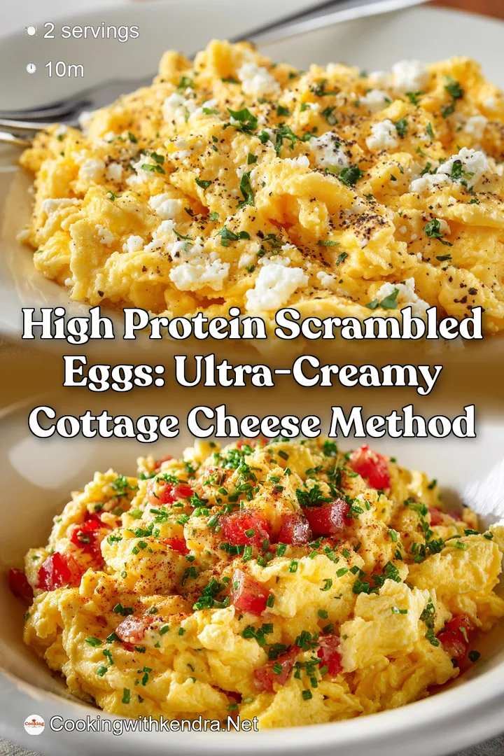 High Protein Scrambled Eggs: Ultra-Creamy Cottage Cheese Method