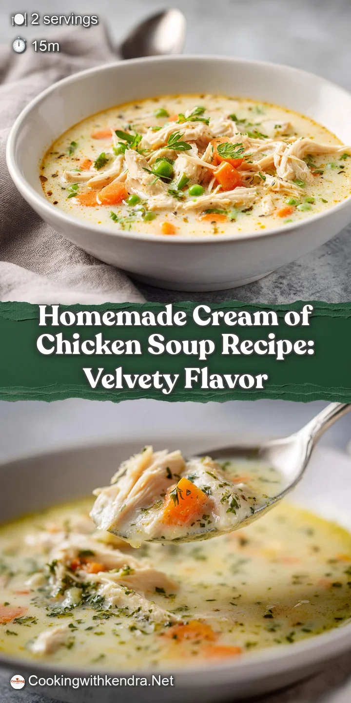 Close-up of velvety chicken soup. Glistening droplets on fresh parsley. Inviting glimpse of tender chicken. Warm, savory, ...