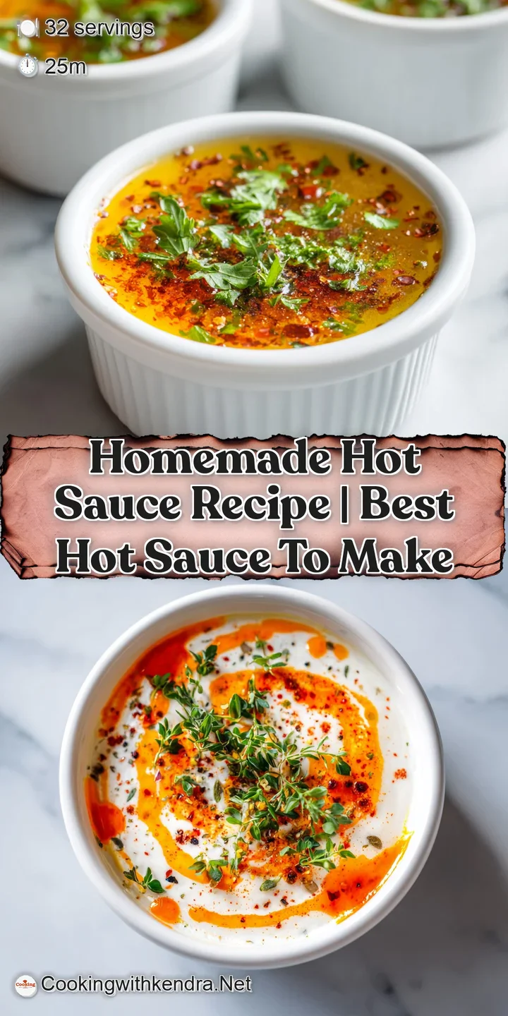 Close-up of a bright red, liquid sauce with tiny visible pepper flecks, glistening under light.