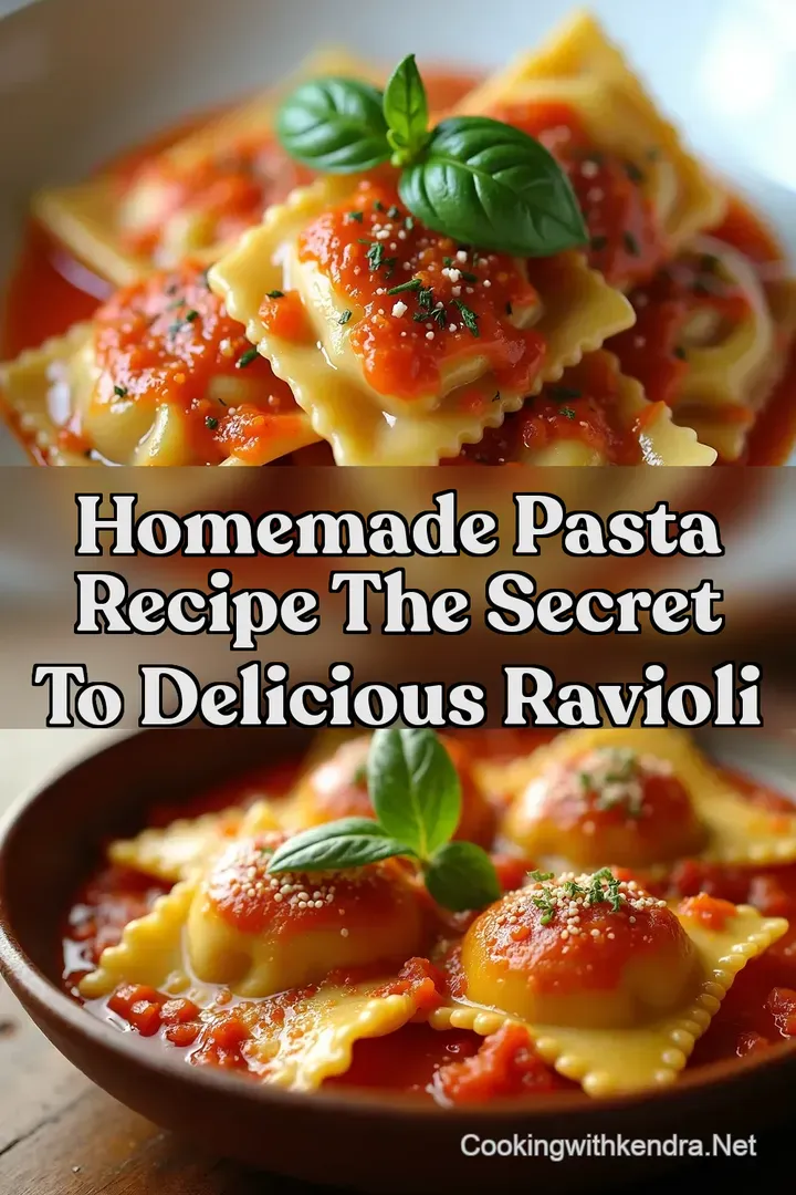 Homemade Pasta Recipe The Secret to Delicious Ravioli