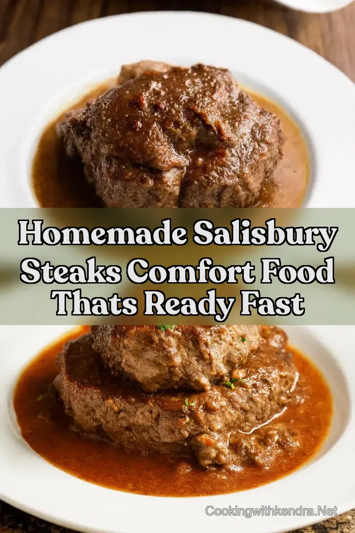 Homemade Salisbury Steaks Comfort Food thats Ready Fast