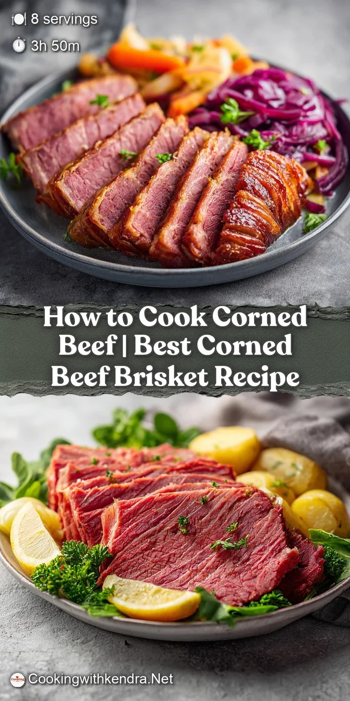 A close-up of fork-tender corned beef, revealing its pinkish-red hue and moist texture.