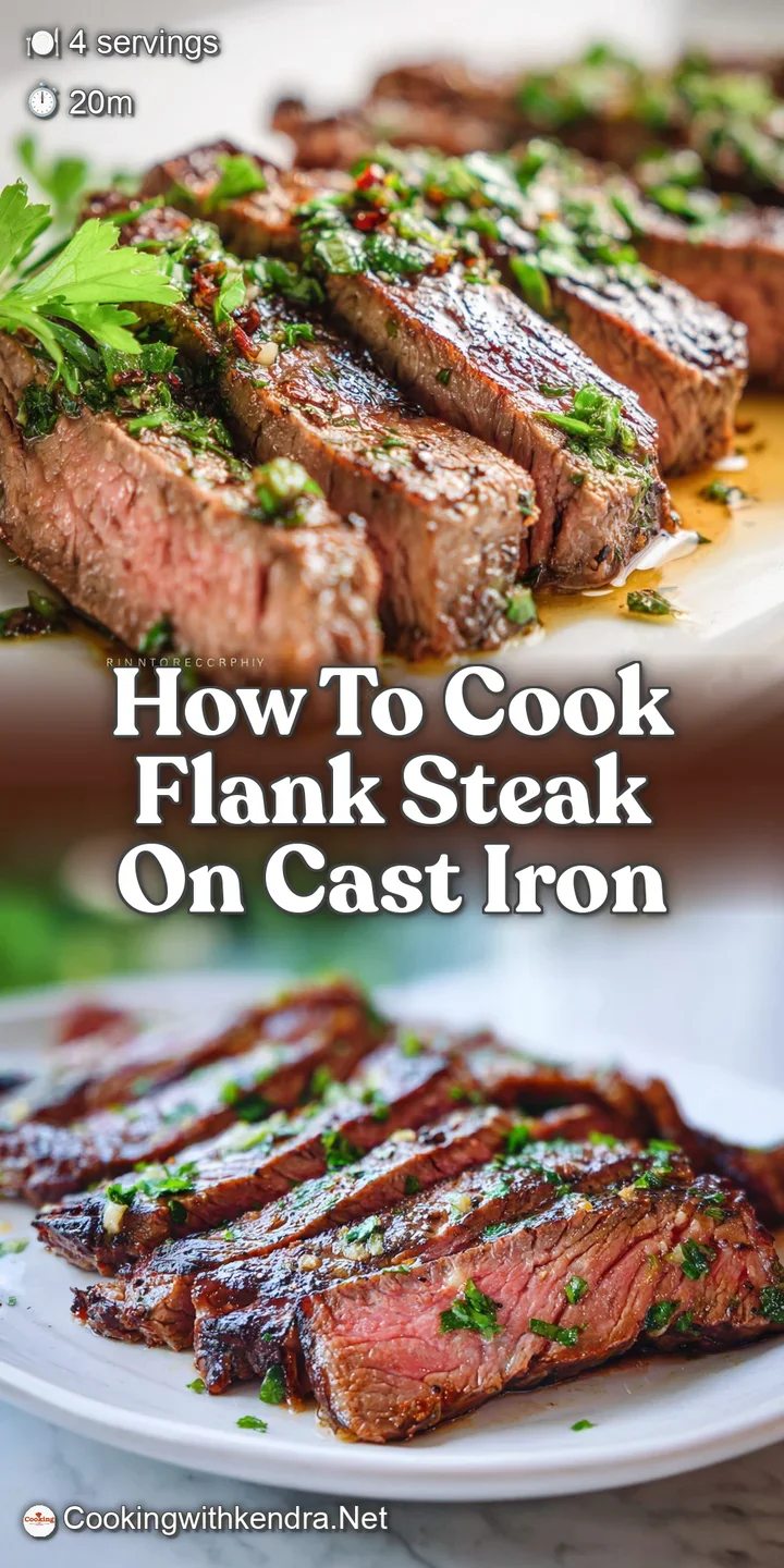 Close-up of perfectly seared flank steak, boasting a deeply browned crust and a juicy, medium-rare center.