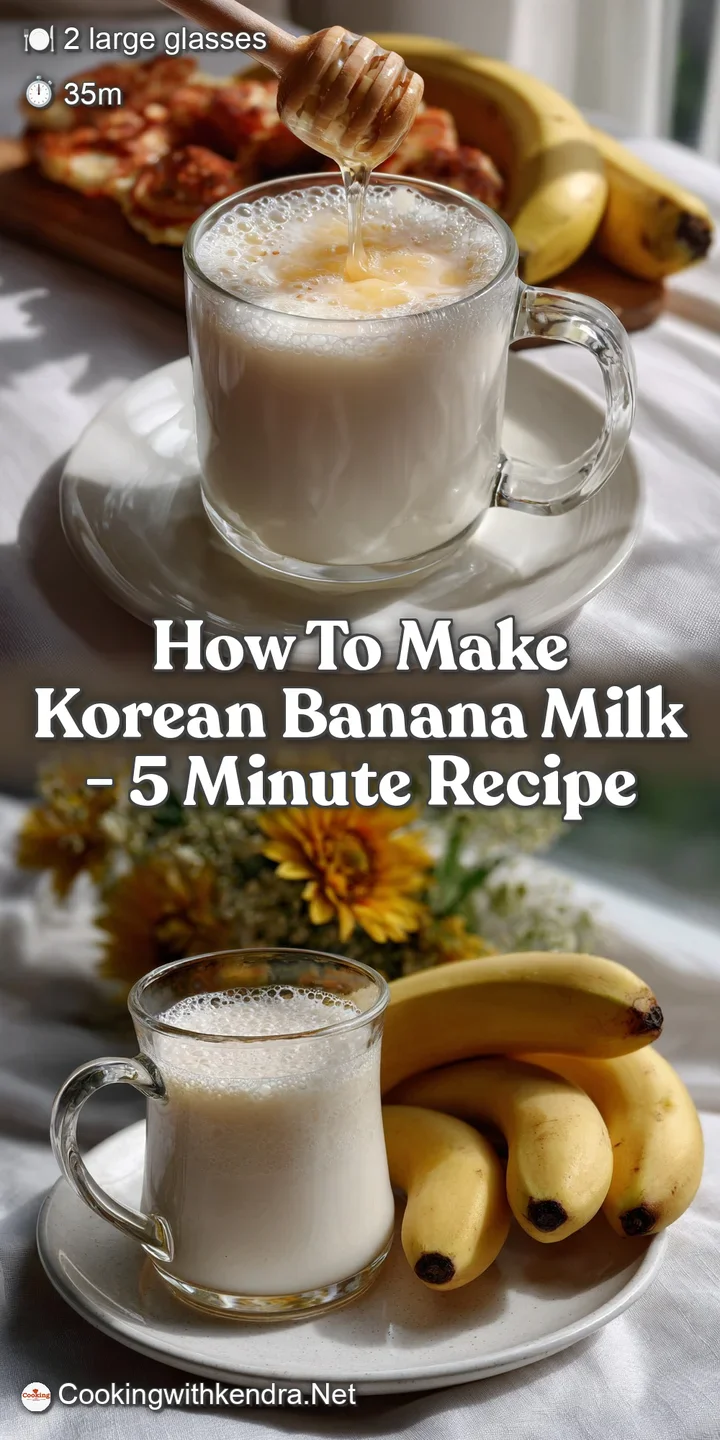 How to Make Korean Banana Milk - 5 Minute Recipe
