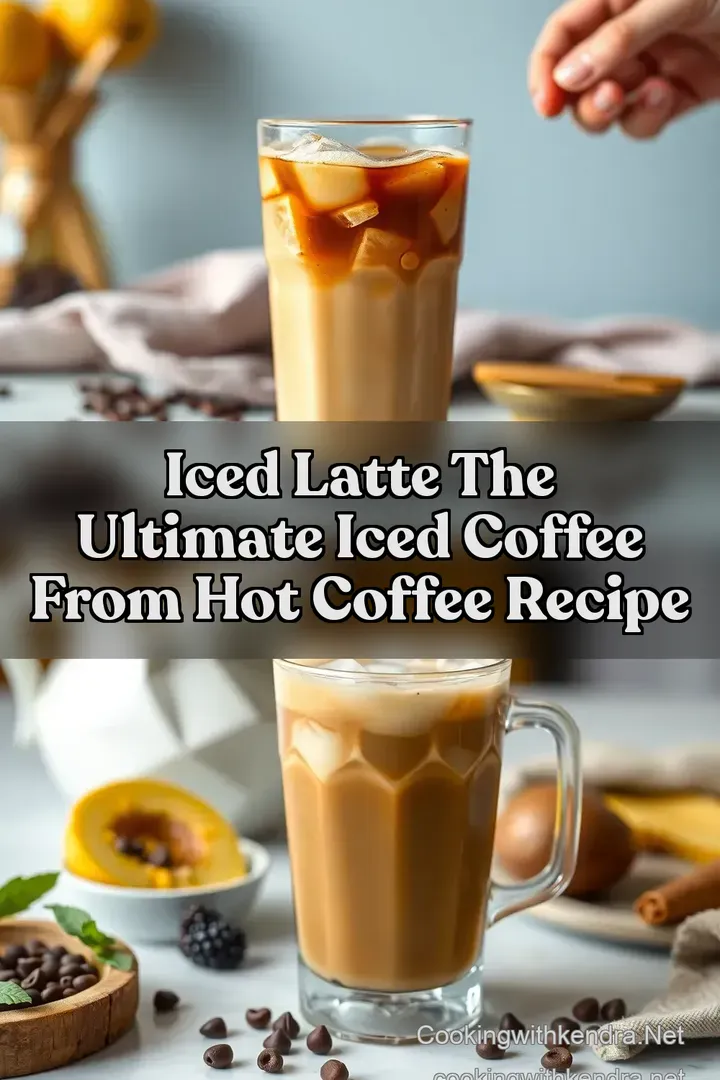 Iced Latte The Ultimate Iced Coffee From Hot Coffee Recipe